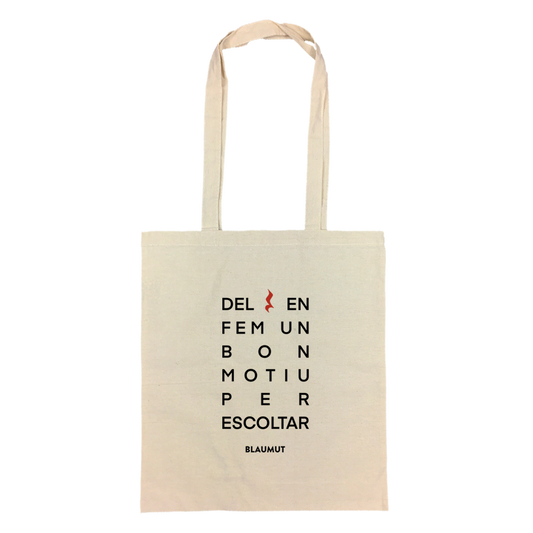 Tote bag Aquest moment Blanca