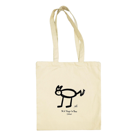 Tote bag No sé dibujar un perro