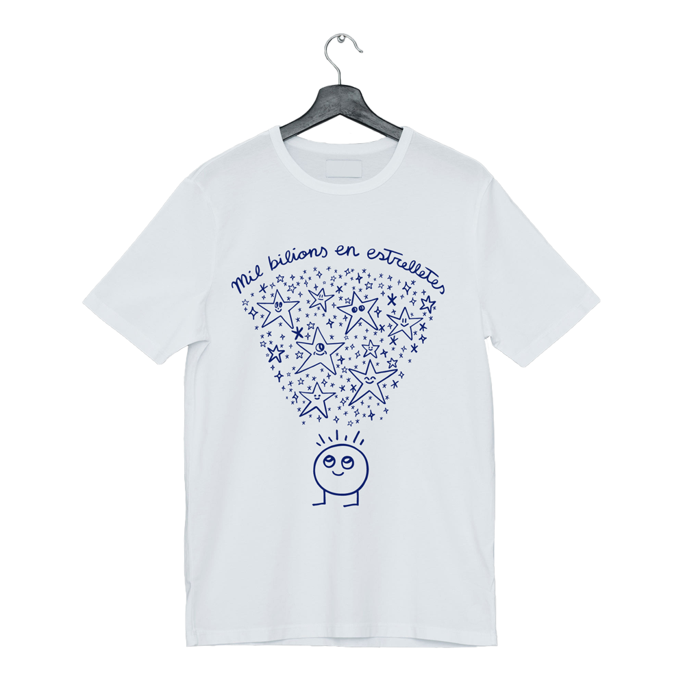 Camiseta Mil bilions en estrelletes Blanca