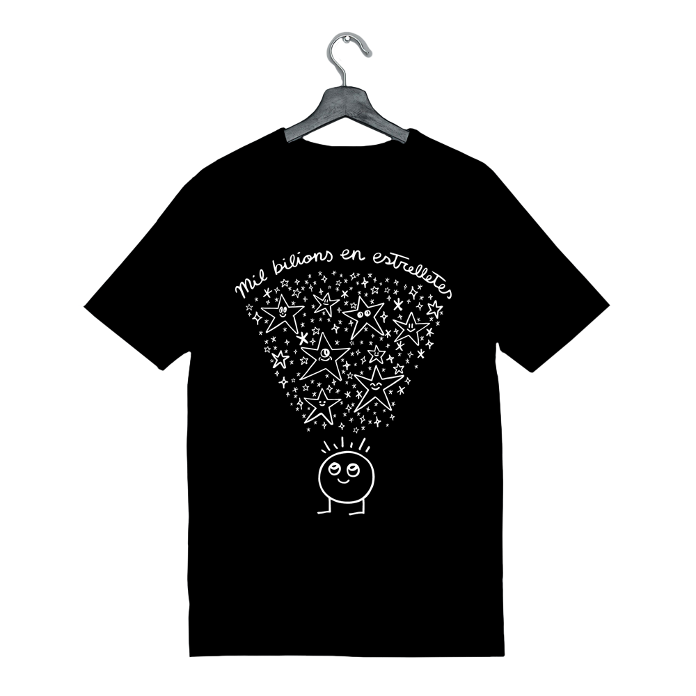 Camiseta Mil bilions en estrelletes Negra