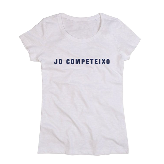 Camiseta entallada Jo compateixo Blanca