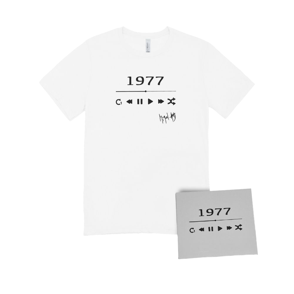 Pack Camiseta Blanca + CD 1977 Miquel Abras