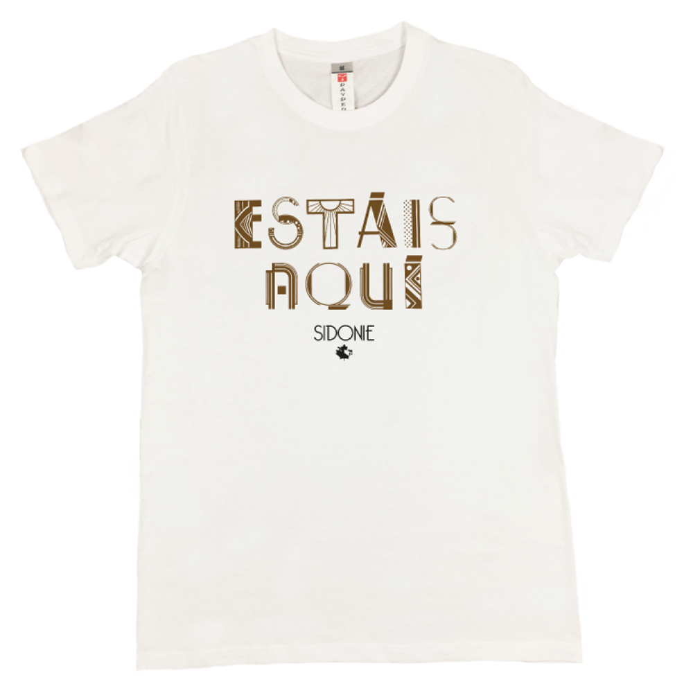 Camiseta Estáis aquí Blanca