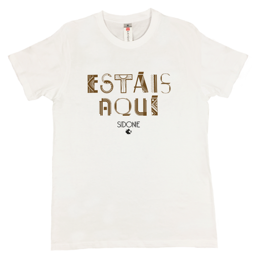 Camiseta Estáis aquí Blanca