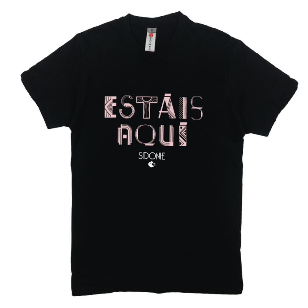 Camiseta Estáis aquí Negra