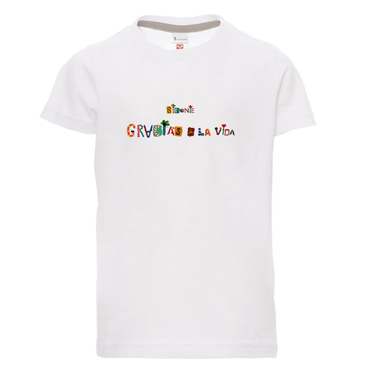 Camiseta Vida Blanca Infantil