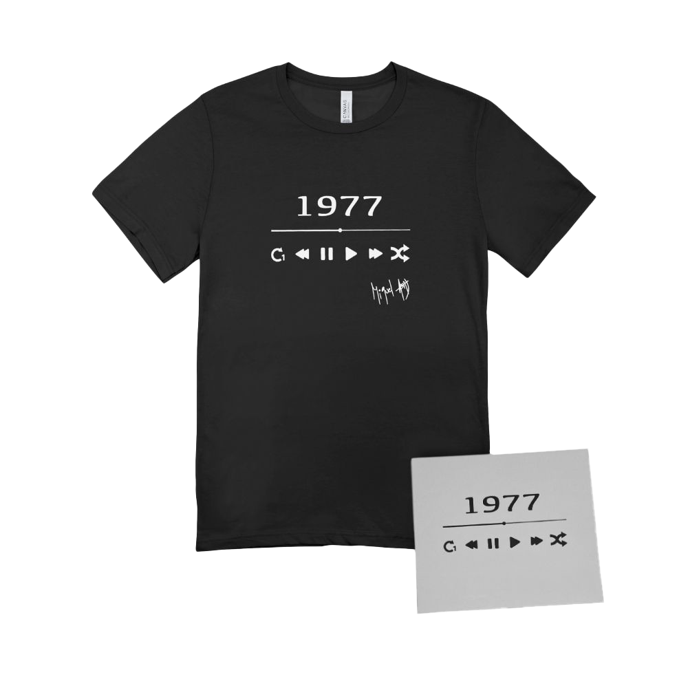 Pack Camiseta Negra + CD 1977 Miquel Abras