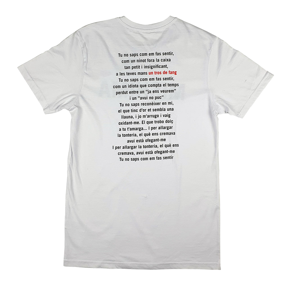 Camiseta Un tros de fang Blanca