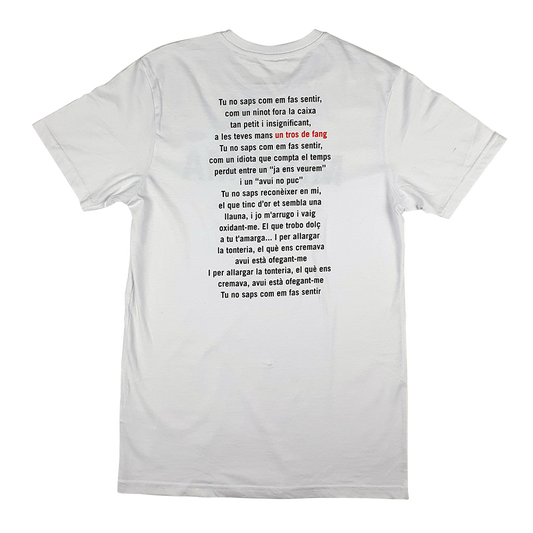 Camiseta Un tros de fang Blanca