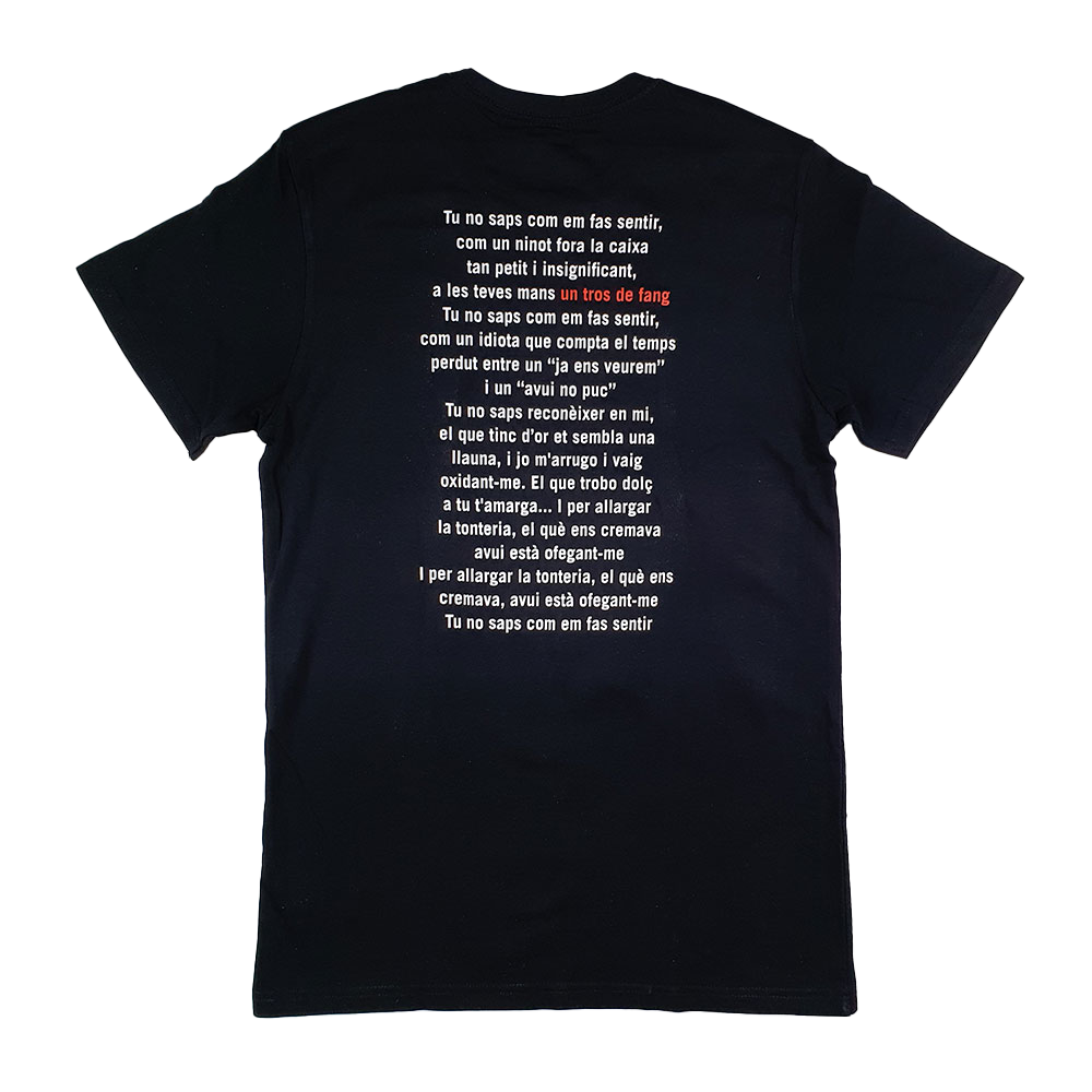 Camiseta Un tros de fang Negro