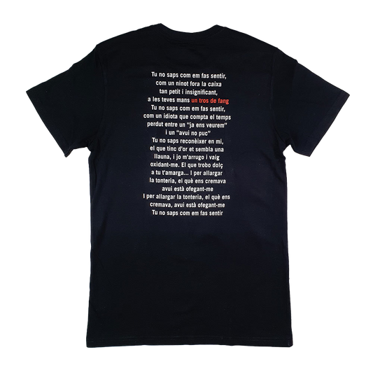 Camiseta Un tros de fang Negro