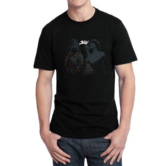 Camiseta Una nit al teatre Negra