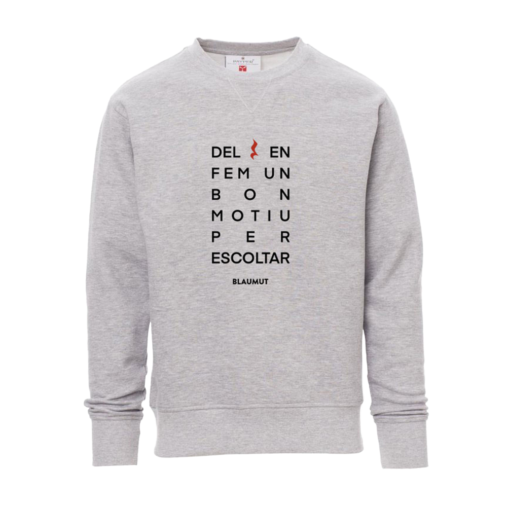 Sudadera Aquest moment Gris