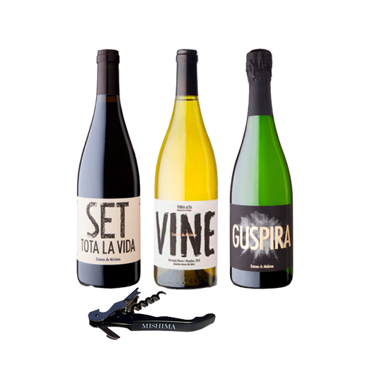 Pack Bodega Mishima: Vine + Set tota la vida + Guspira + Sacacorchos