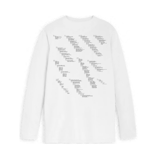 Camiseta manga larga Lyrics Blanca