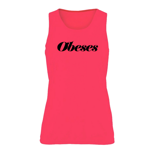 Camiseta de tiras Obeses Rosa fluor