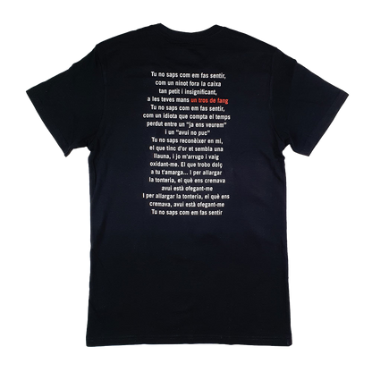 Camiseta Un tros de fang Negro